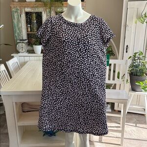 Hatley size, XL Floral Black and Pink Women's Dress NWT